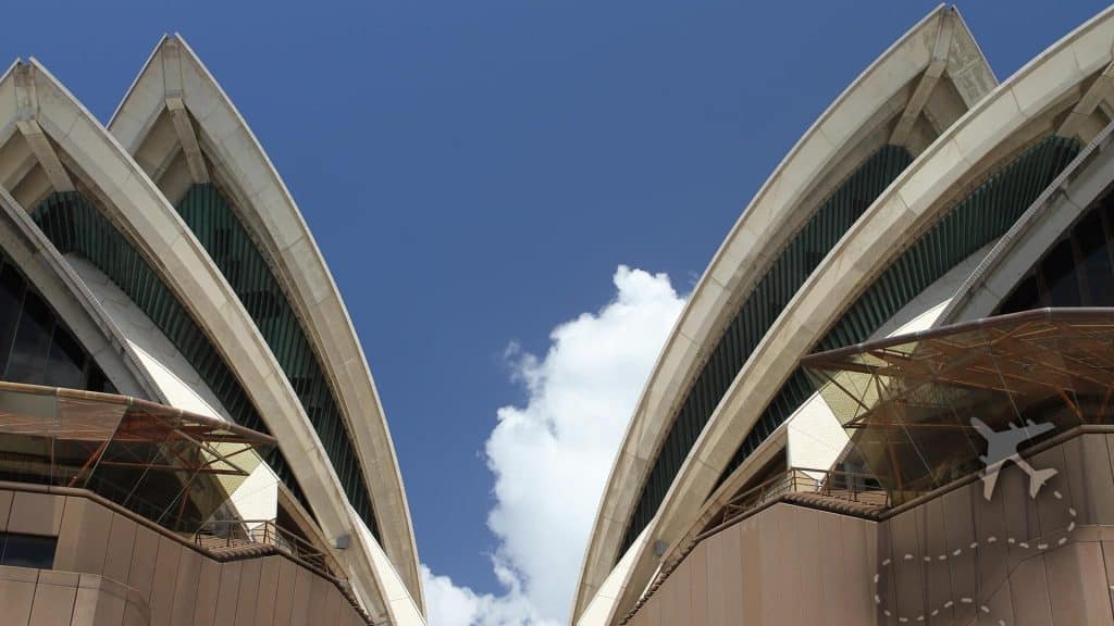 Close up of the Opera House roof