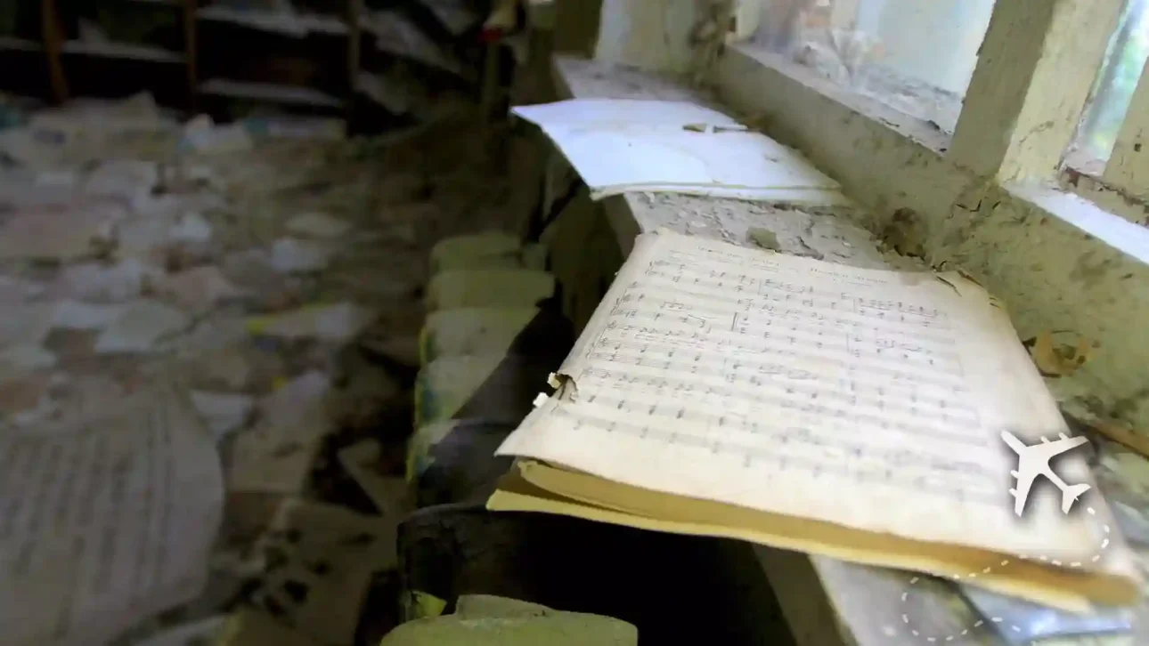 Sheet music in the Chernobyl Exclusion Zone
