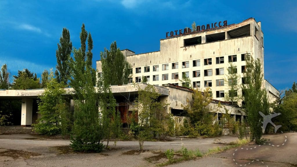 Polissya hotel in the Chernobyl exclusion zone