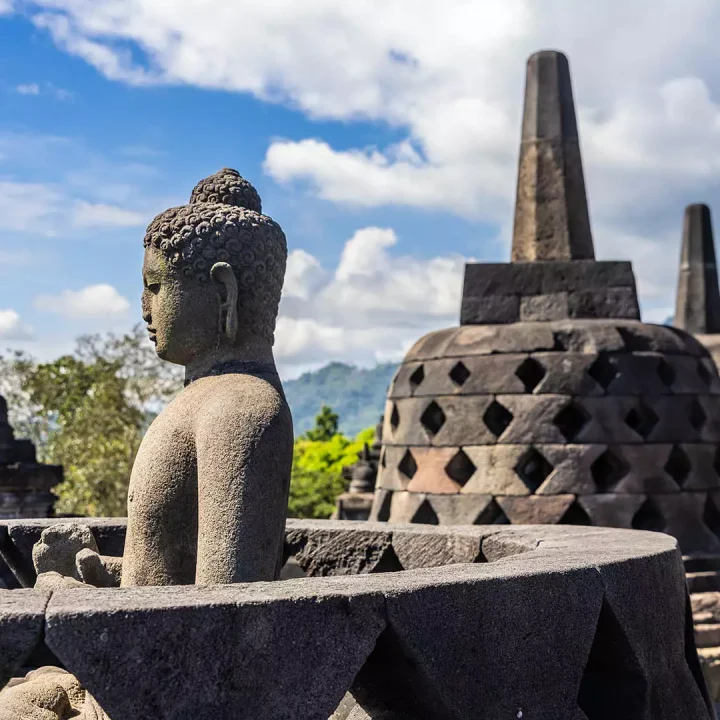 Borobudur temple in Yogyakarta, Indonesia