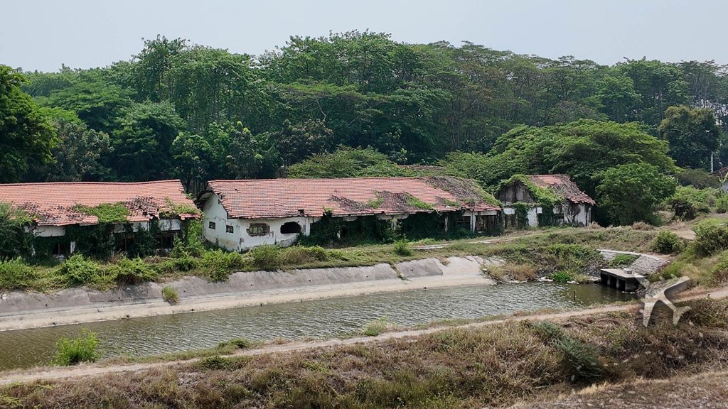 Abandoned school at the Lusi Mud Volcano in Indonesia.