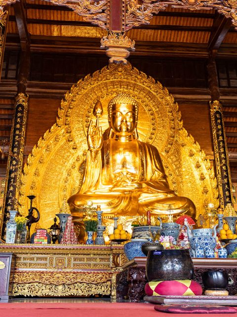 Tam Thế Phật Điện (The Buddhas of The Three Times Hall) in Bai Dinh